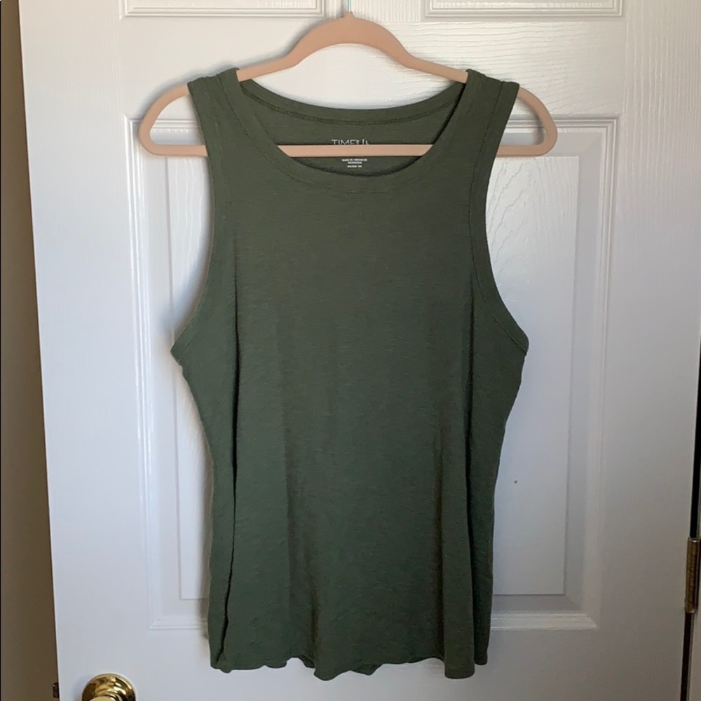 Green Flowy Tank